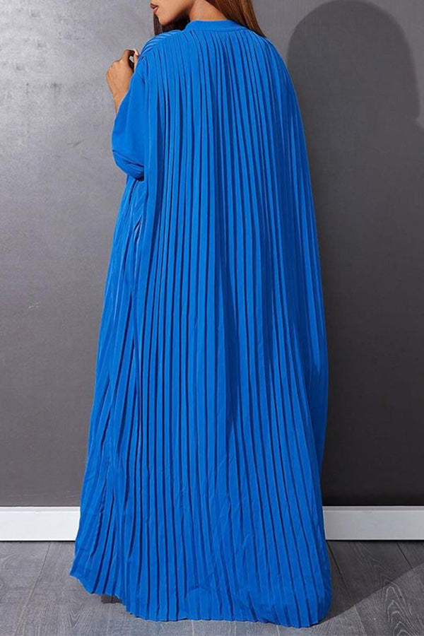Casual Pleated Shirt Smock Dress 
