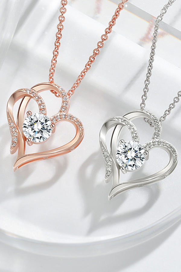 Elegant Zircon Love Heart Necklace