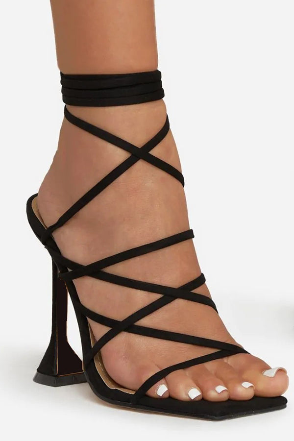  Ankle Strap High Heels Sandals